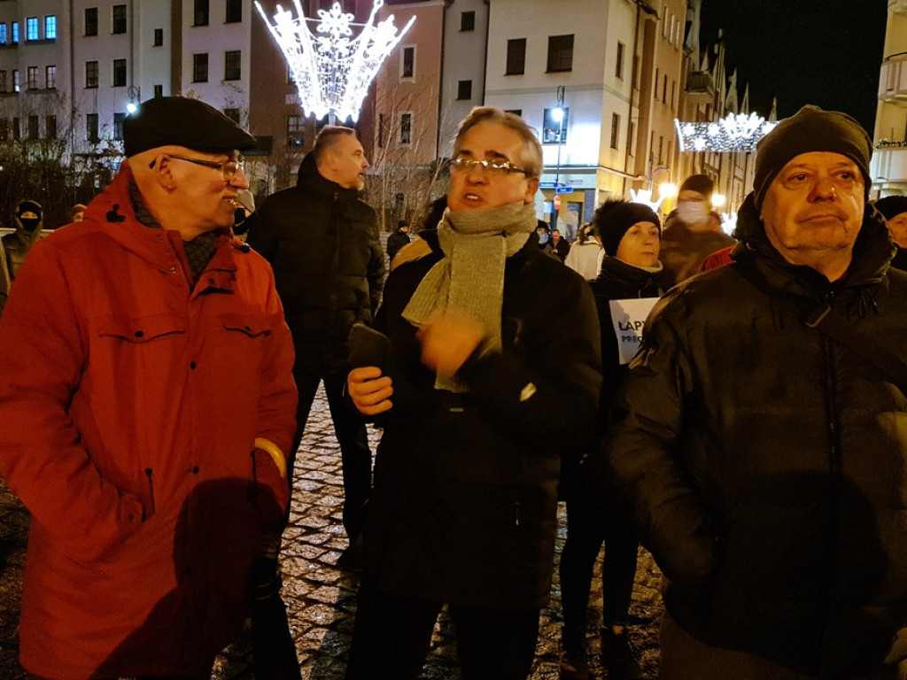 Wolne media. Protest w Głogowie. 