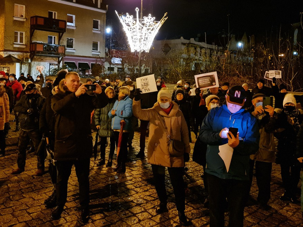 Wolne media. Protest w Głogowie. 