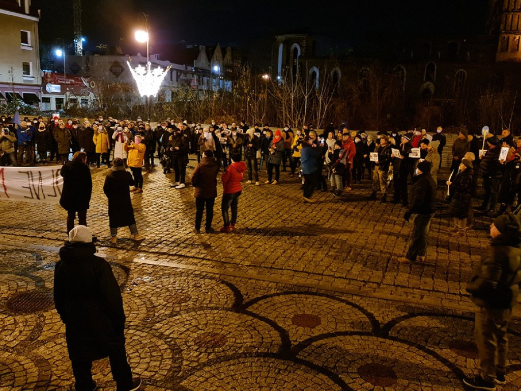 Wolne media. Protest w Głogowie. 