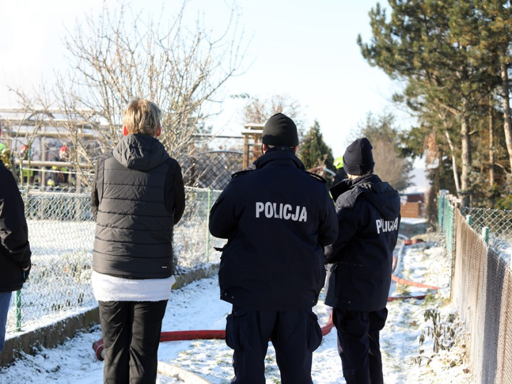 Altana spłonęła doszczętnie. W środku była butla z gazem [ZDJĘCIA]