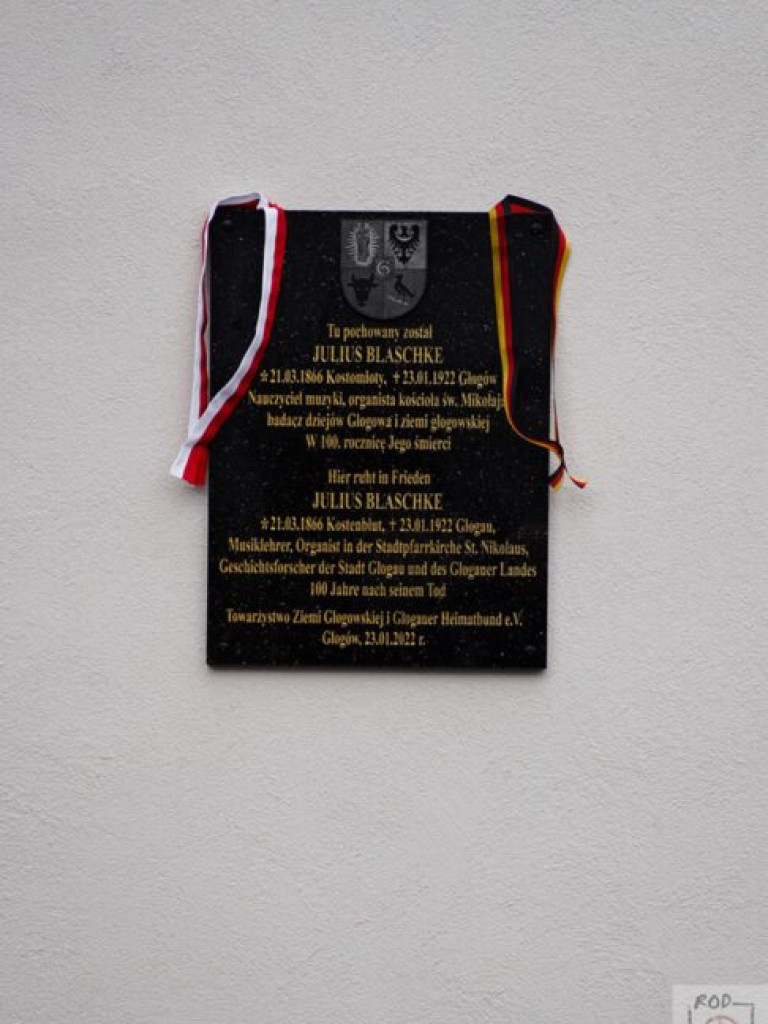 Odsłonili pamiątkową tablicę z okazji 100. rocznicy śmierci Juliusa Blaschke [ZDJĘCIA]