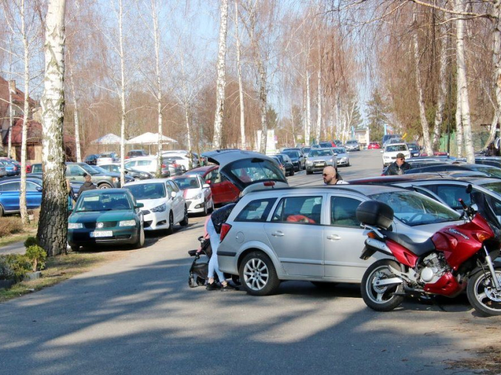 Słoneczna pogoda przyciągnęła do Sławy wiele osób [ZDJĘCIA]