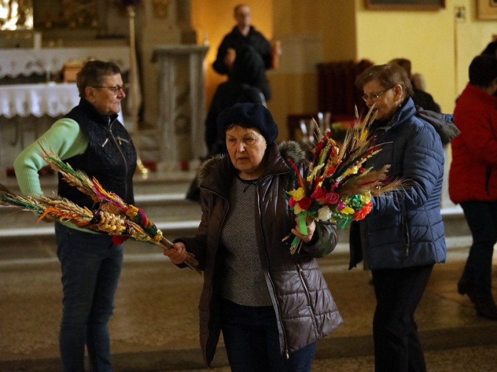 Największa wielkanocna palma stanęła w kościele Bożego Ciała [ZDJĘCIA]