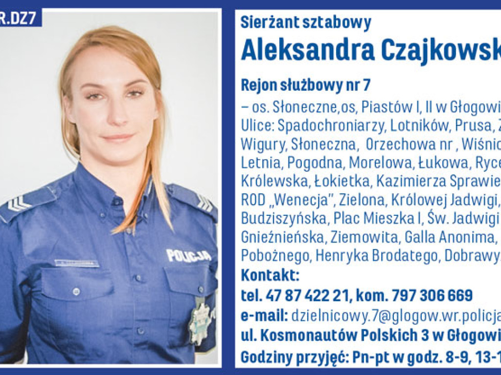 Najpopularniejszy dzielnicowy powiatu głogowskiego 2022 roku
