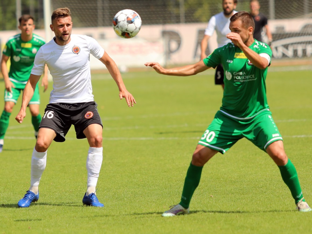 Chrobry przegrał sparing z Górnikiem Polkowice. Honorowy gol Michalca [ZDJĘCIA]