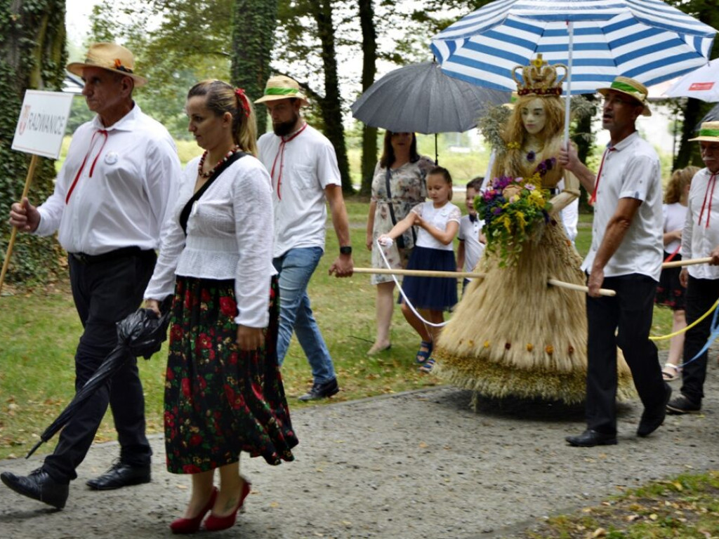 Nawet deszcz nie popsuje dożynek. Radwanice świętują [Zdjęcia]