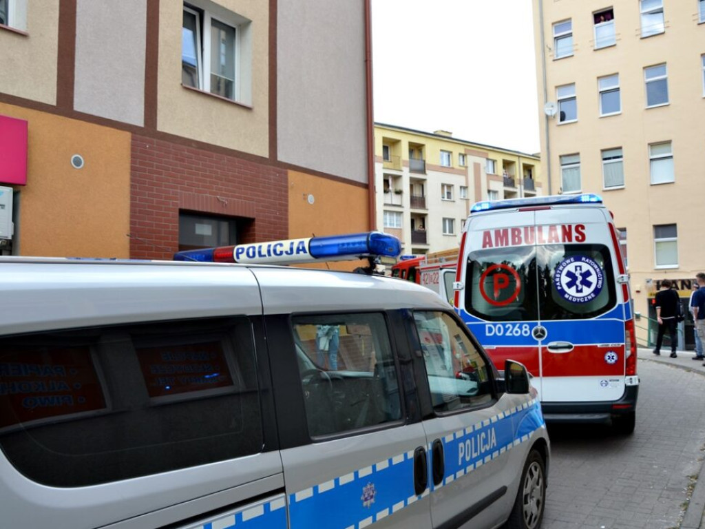 Akcja ratunkowa w kamienicy na alei Wolności. Z dobrym zakończeniem