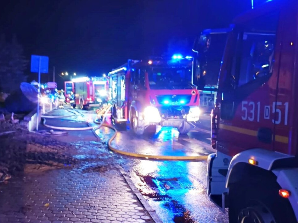 Pożar kamienicy w Przemkowie [Zdjęcia]