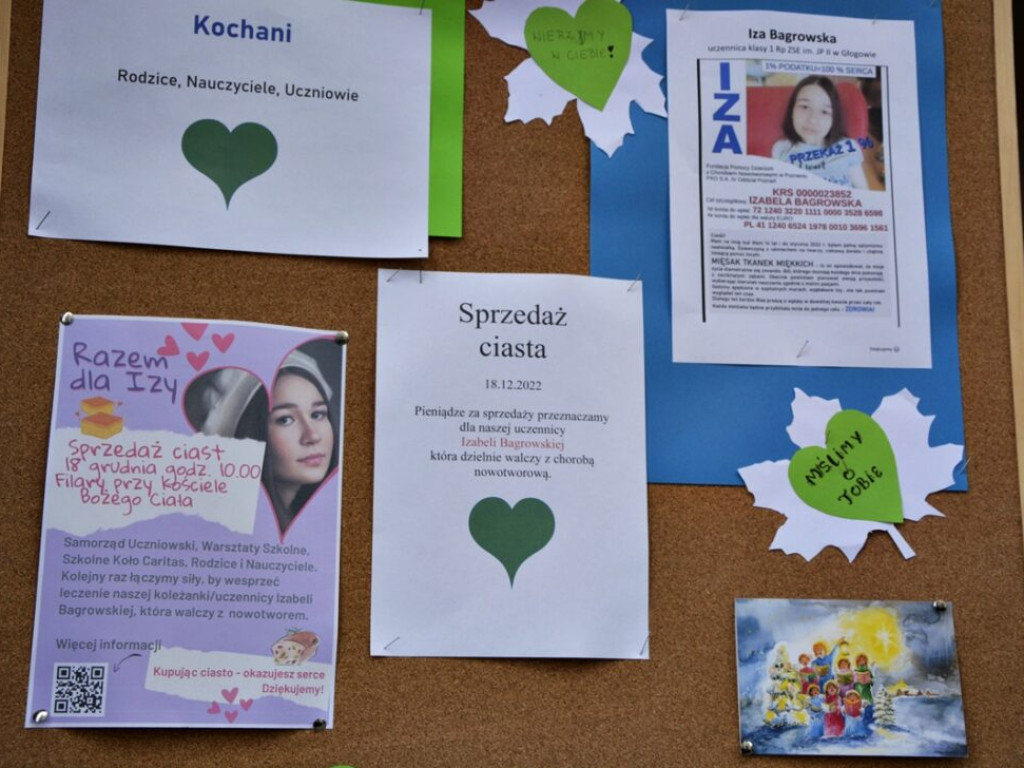 Kiermasz charytatywny dla Izy. Akcję przygotowali koledzy i nauczyciele