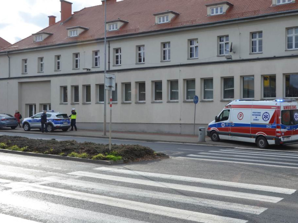 Potrącenie rowerzysty na przejściu dla pieszych na Wojska Polskiego