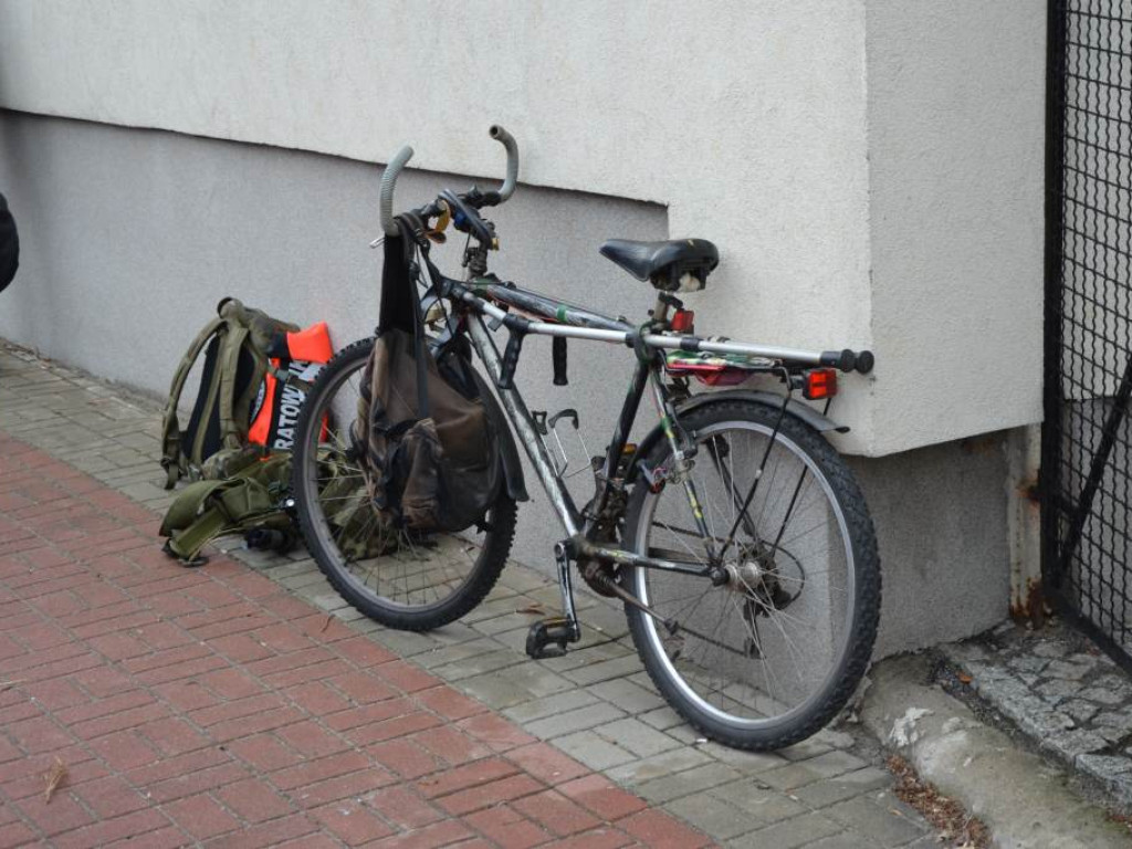 Potrącenie rowerzysty na przejściu dla pieszych na Wojska Polskiego