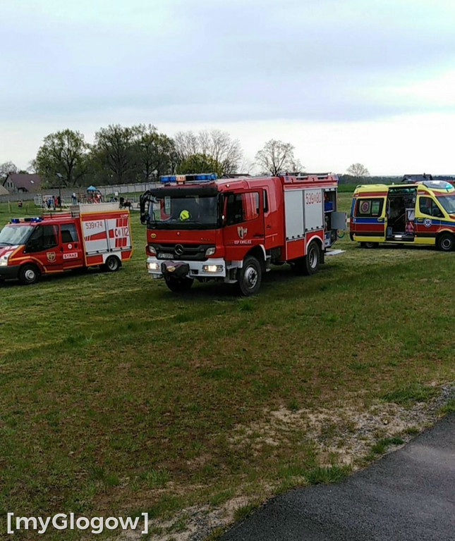 Wypadek na pumptracku w Obiszowie