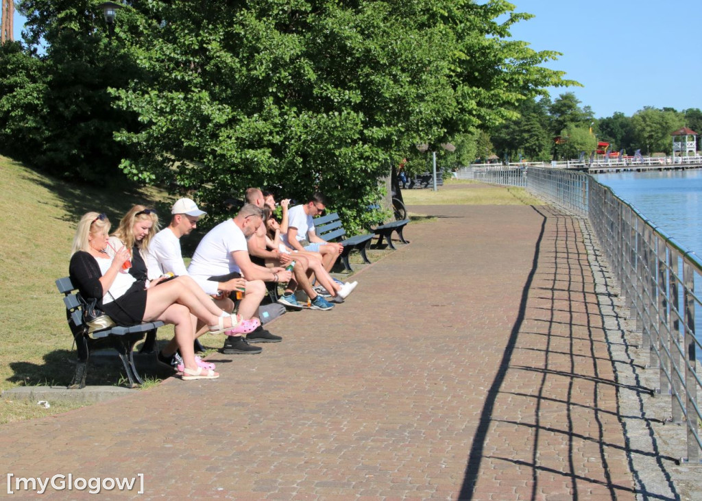 Słońce przyciągnęło tłumy na Sławska plażę
