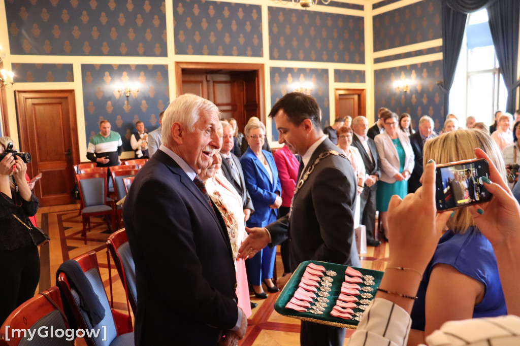 Jubileuszu gratulowali wójtowie gmin i prezydent