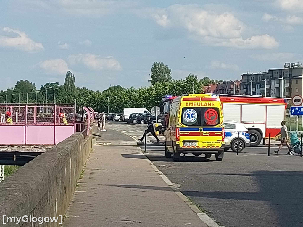Skoczek na moście w Głogowie