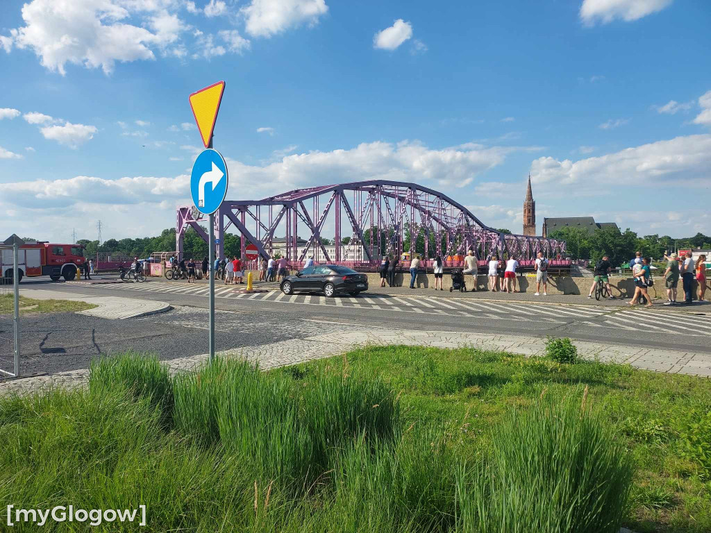 Skoczek na moście w Głogowie