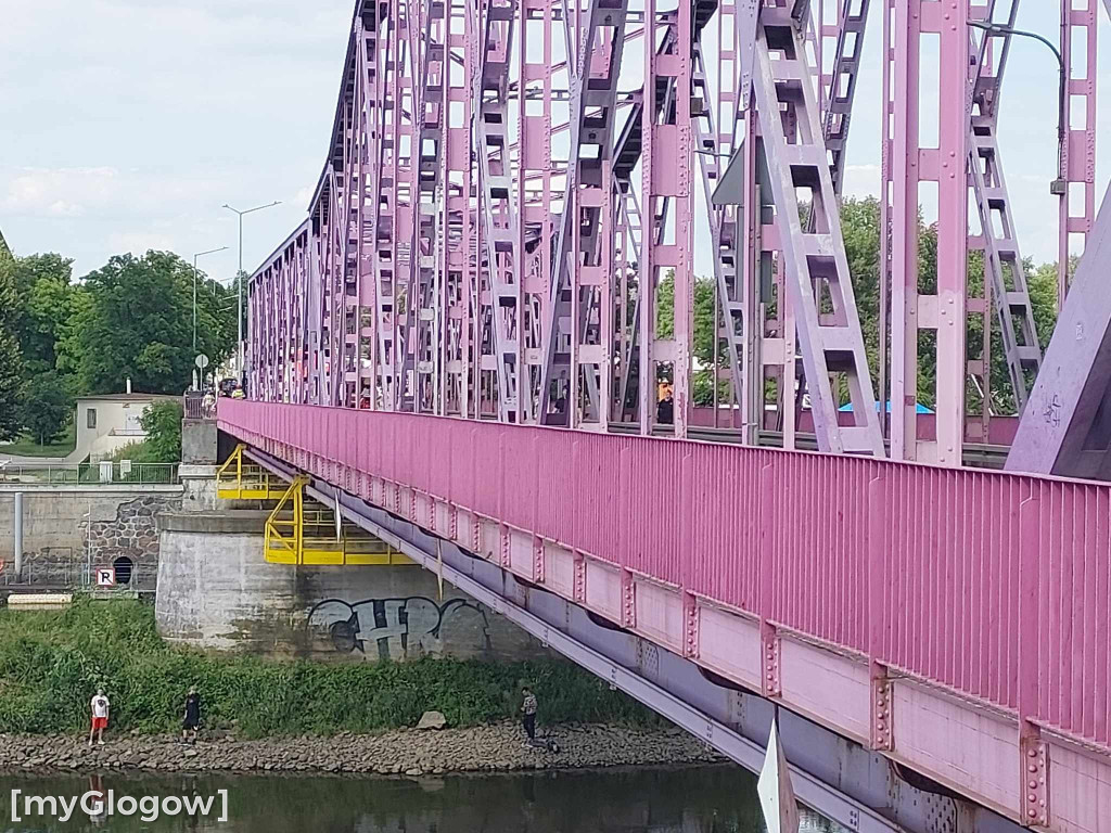 Skoczek na moście w Głogowie