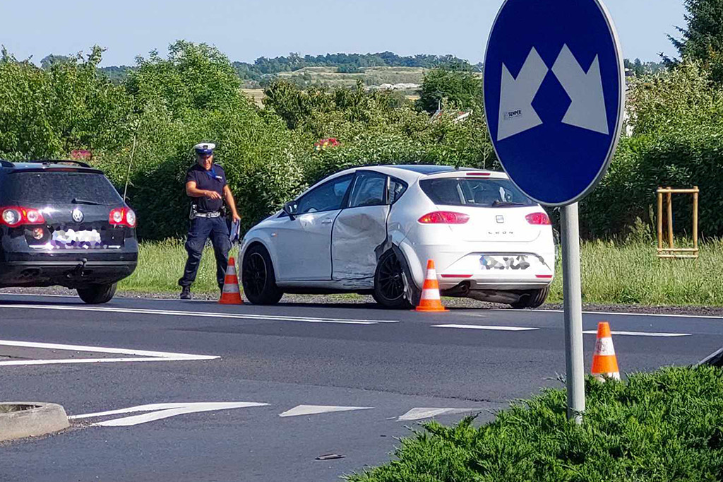 Kolizja na krzyżówce Gwiaździstej i Piłsudskiego