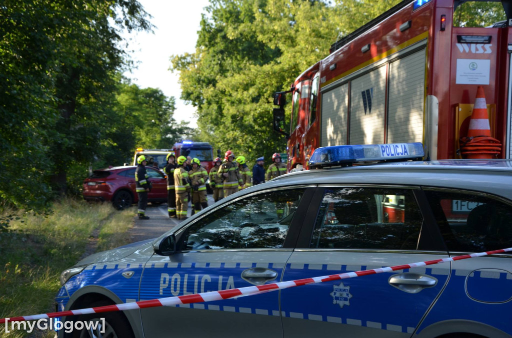 Wypadek koło Głogowa. Droga na Sławę zablokowana