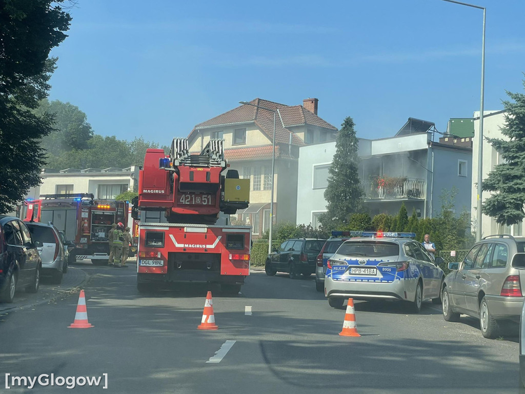 Pożar w domu przy ul. Strumykowej
