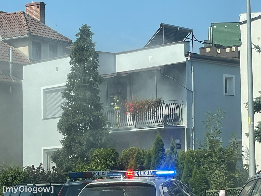 Pożar w domu przy ul. Strumykowej