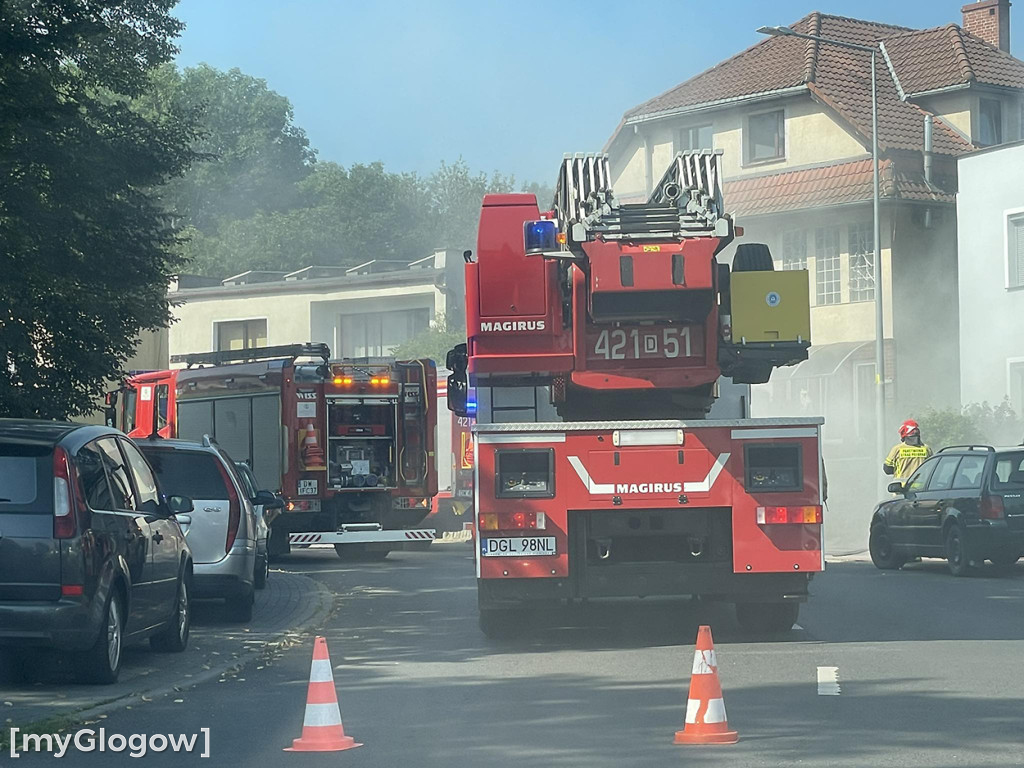 Pożar w domu przy ul. Strumykowej
