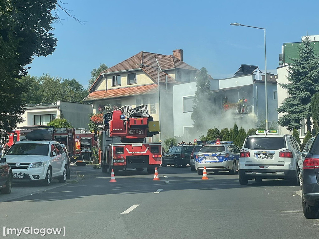 Pożar w domu przy ul. Strumykowej