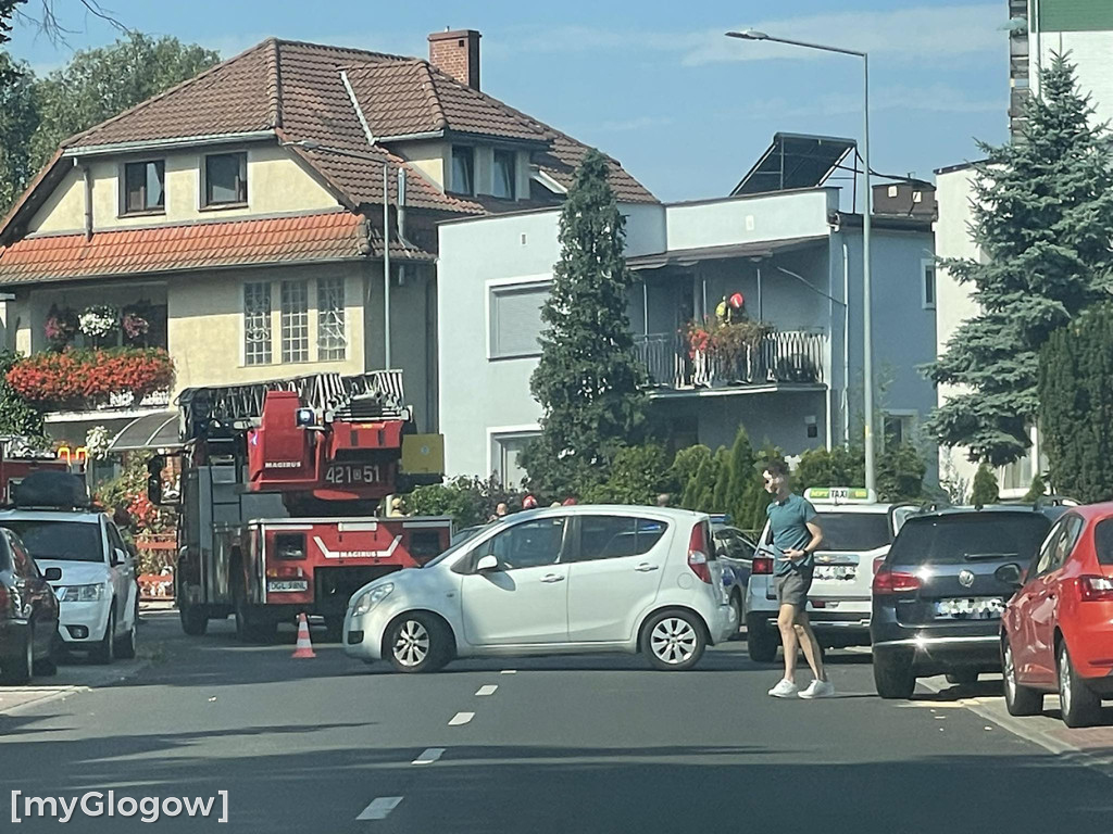 Pożar w domu przy ul. Strumykowej