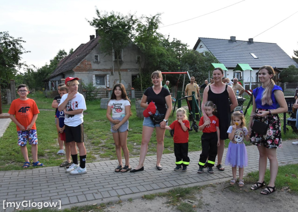 Powitanie wozu strażackiego OSP w Grochowicach