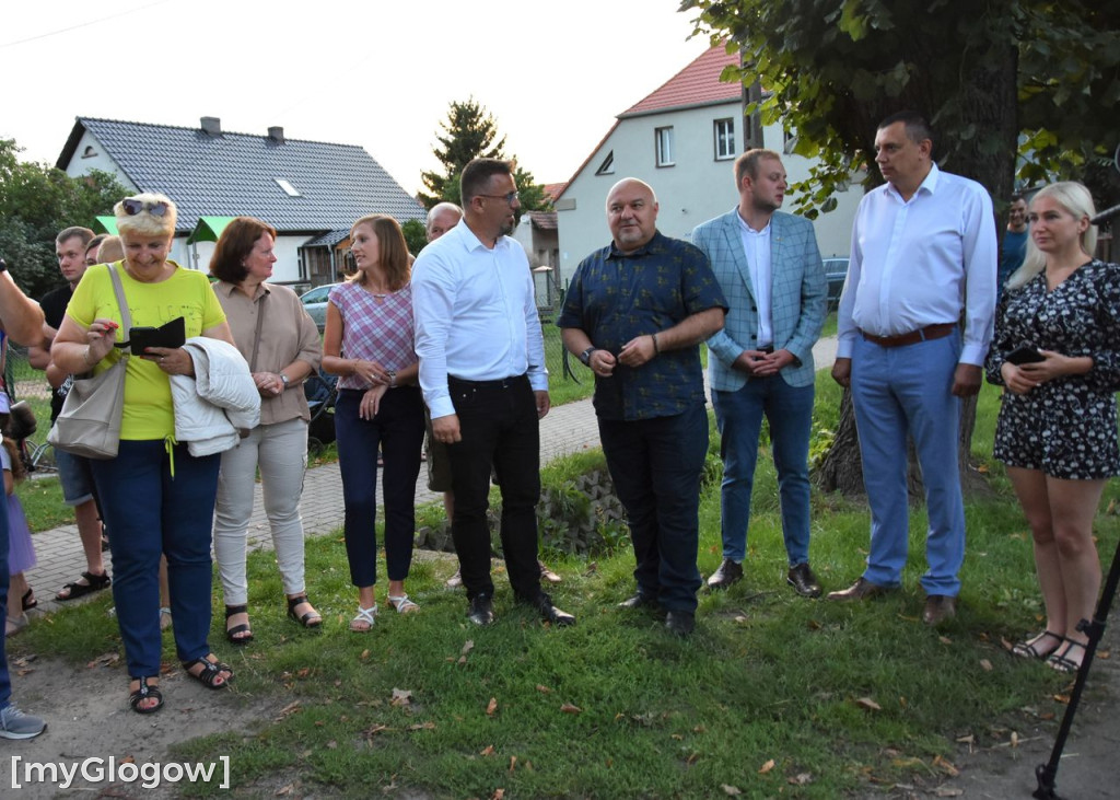 Powitanie wozu strażackiego OSP w Grochowicach