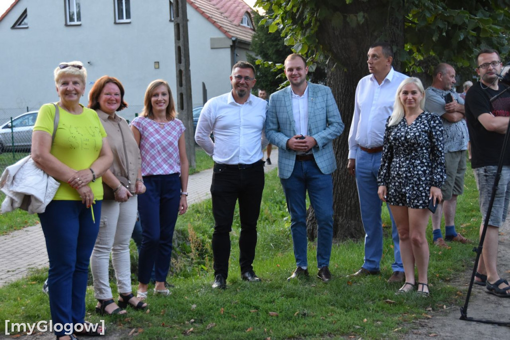 Powitanie wozu strażackiego OSP w Grochowicach