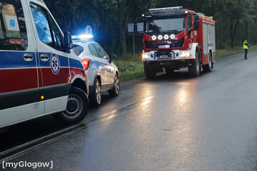 Zderzenie samochodów na DW 292.