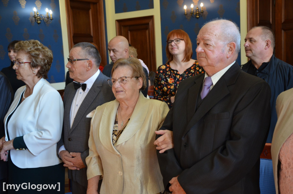 Dwie uroczystości Złotych Godów w głogowskim ratuszu