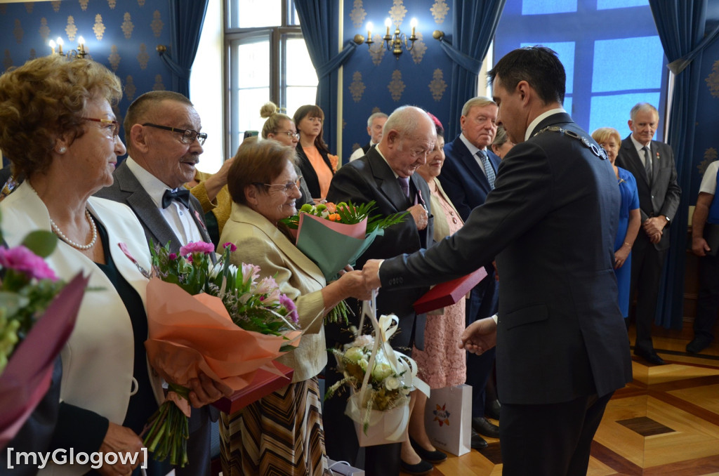Dwie uroczystości Złotych Godów w głogowskim ratuszu