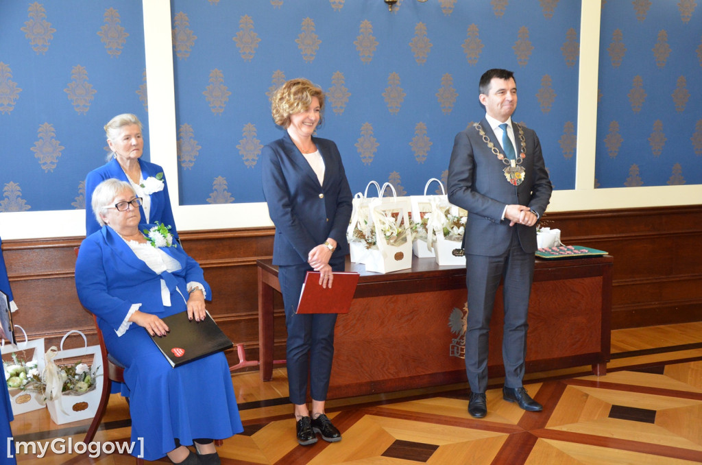 Dwie uroczystości Złotych Godów w głogowskim ratuszu