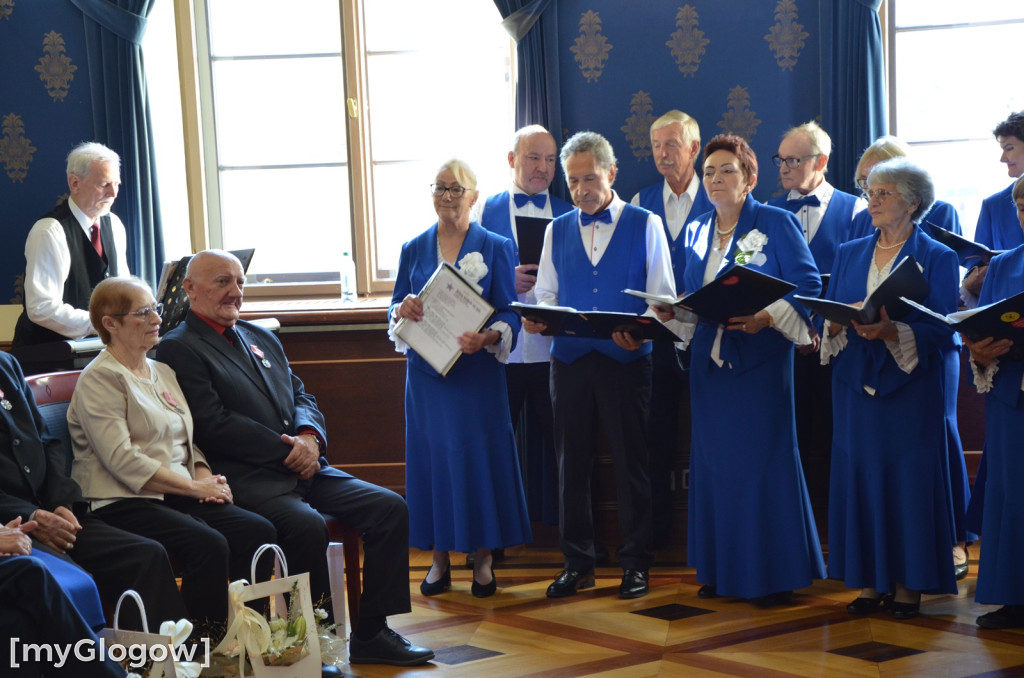 Dwie uroczystości Złotych Godów w głogowskim ratuszu