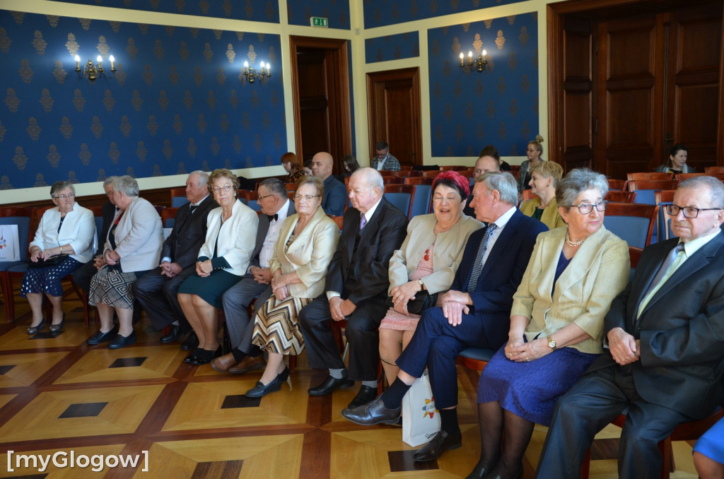 Dwie uroczystości Złotych Godów w głogowskim ratuszu