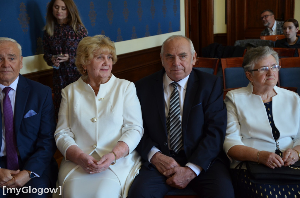 Dwie uroczystości Złotych Godów w głogowskim ratuszu