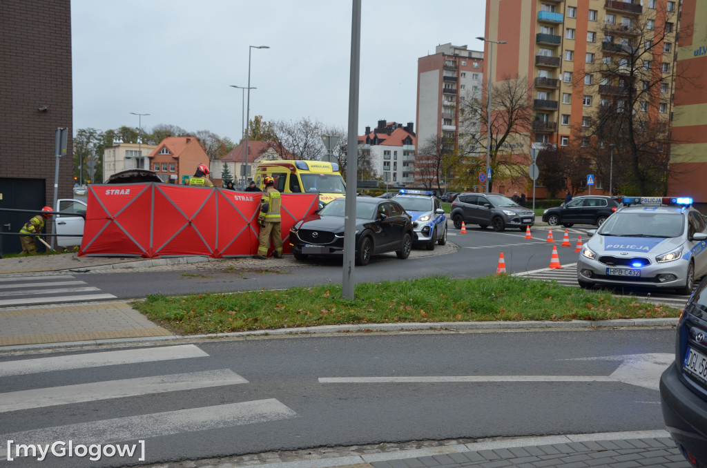 Wypadek na Wojska Polskiego w Głogowie