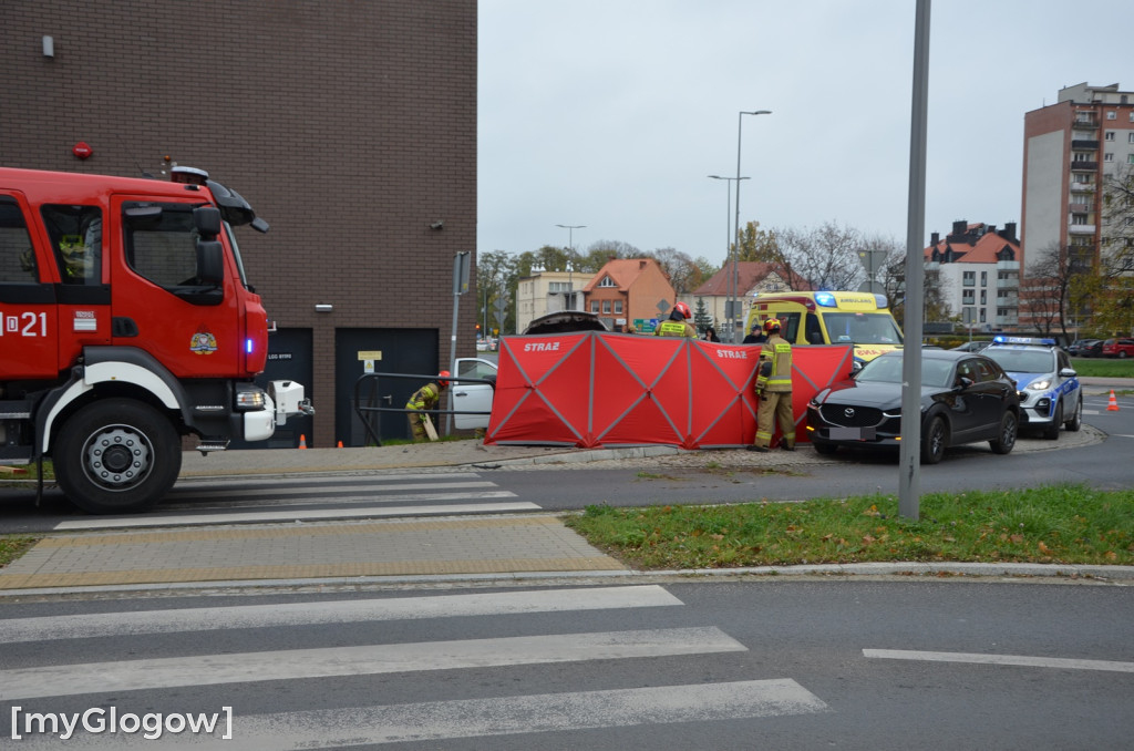 Wypadek na Wojska Polskiego w Głogowie