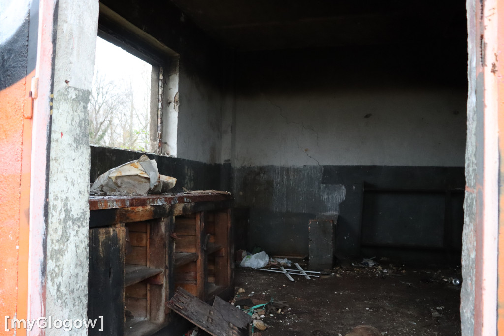 Spłonął budynek dawnej kuźni kolejowej w Głogowie
