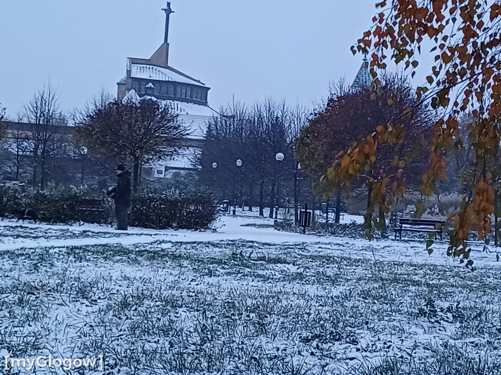 Zima. W jest ładnie, ale na drogach niebezpiecznie