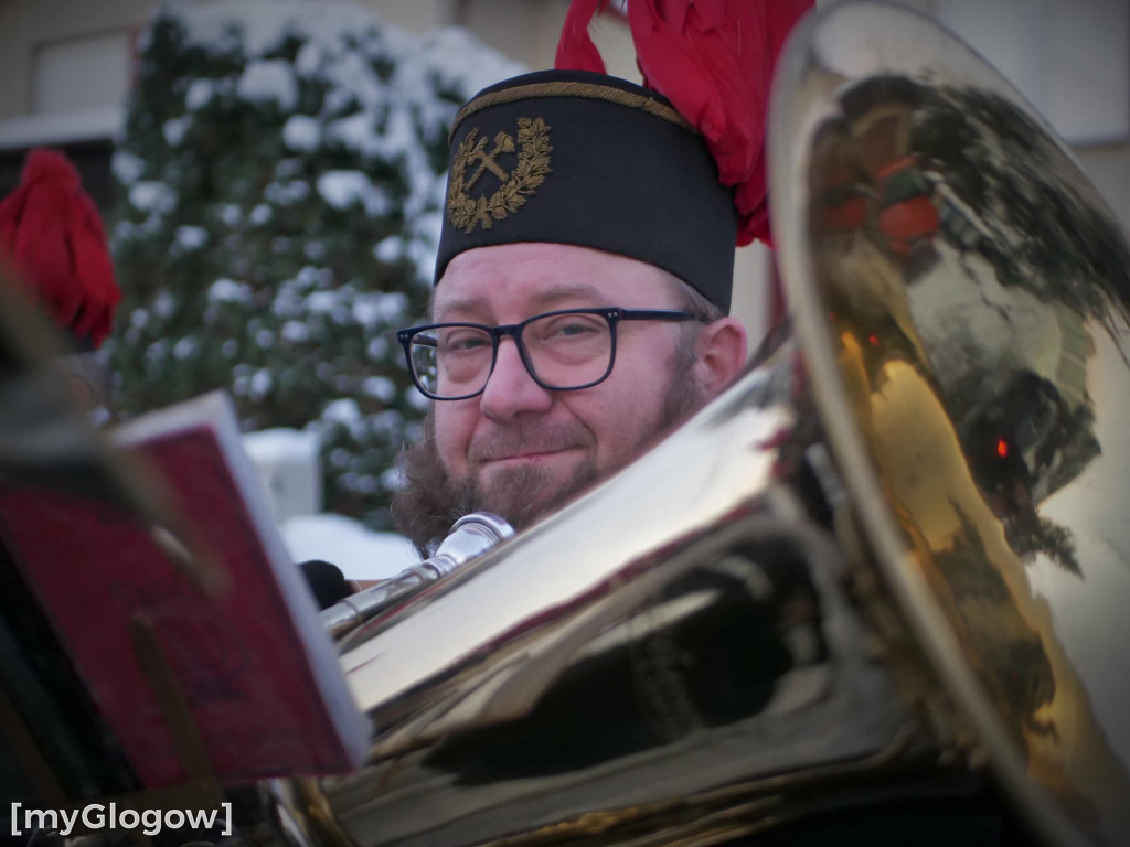 Górnicza pobudka na Barbórkę 2023 w Lubinie