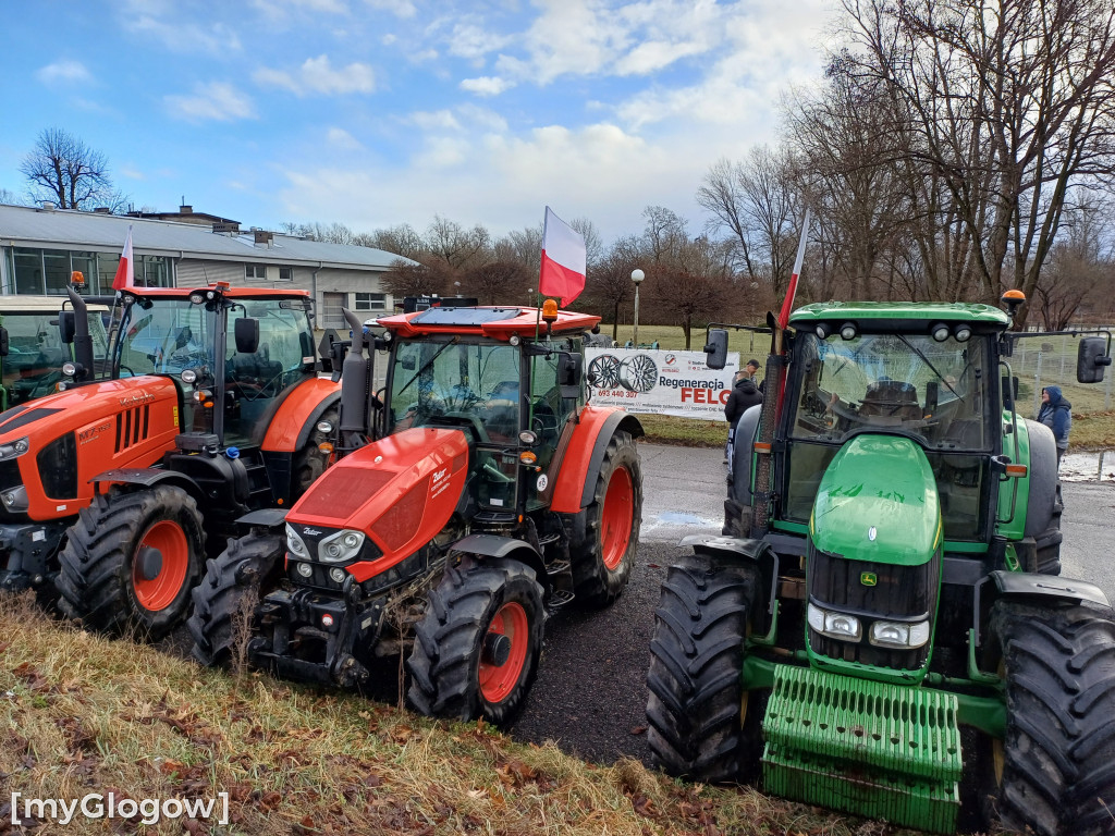 W  Głogowie zbierają się protestujący rolnicy