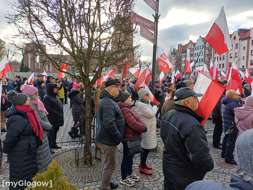 Setki mieszkańców regionu na Proteście Wolnych Polaków w Głogowie