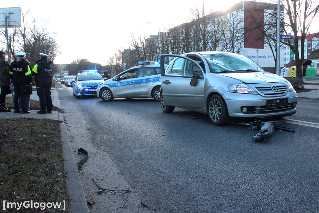 Potrącenie na przejściu dla pieszych na Keplera