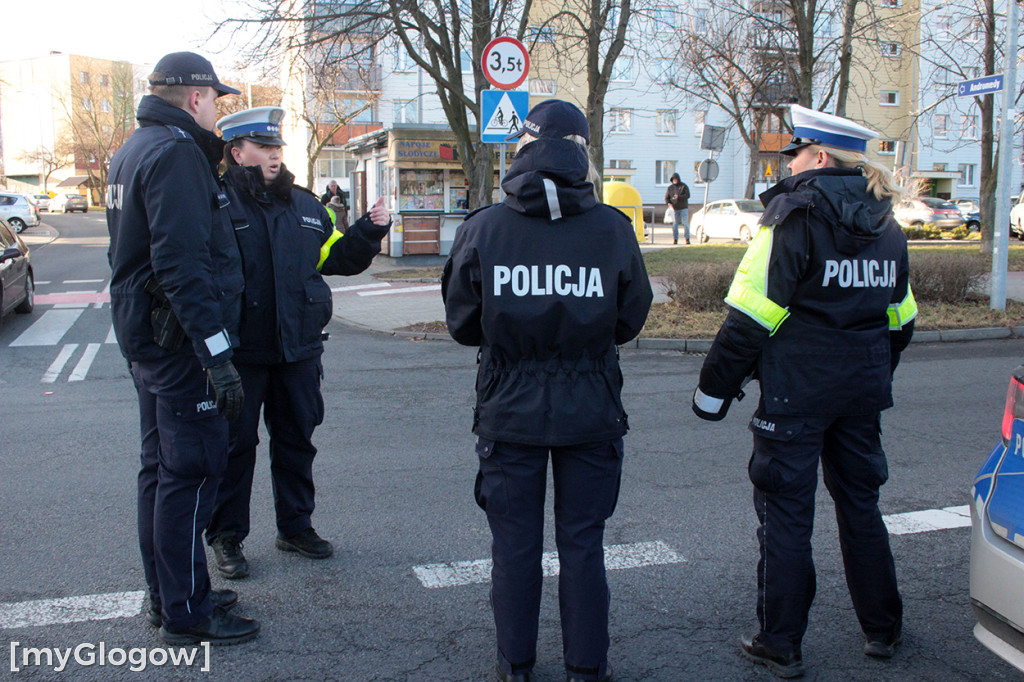 Potrącenie na przejściu dla pieszych na Keplera