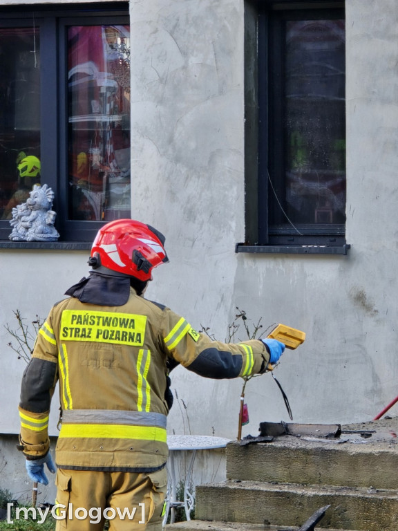 Pożar domu w Ułanowie. Poparzony właściciel w szpitalu