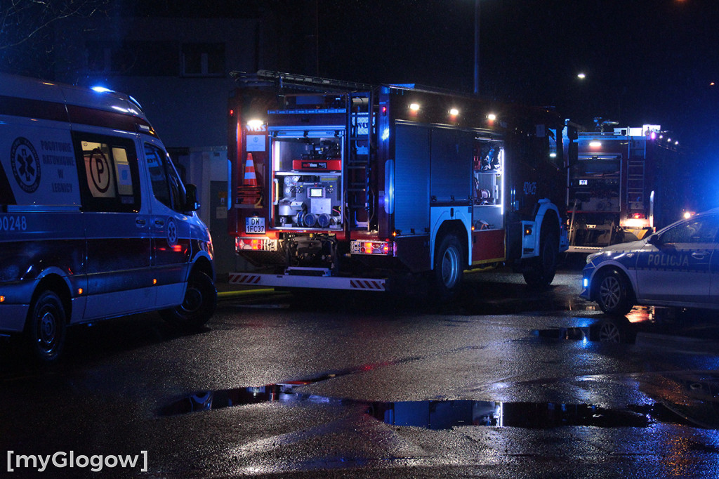 Znów pożar w pustostanie przy Budowlanych w Głogowie