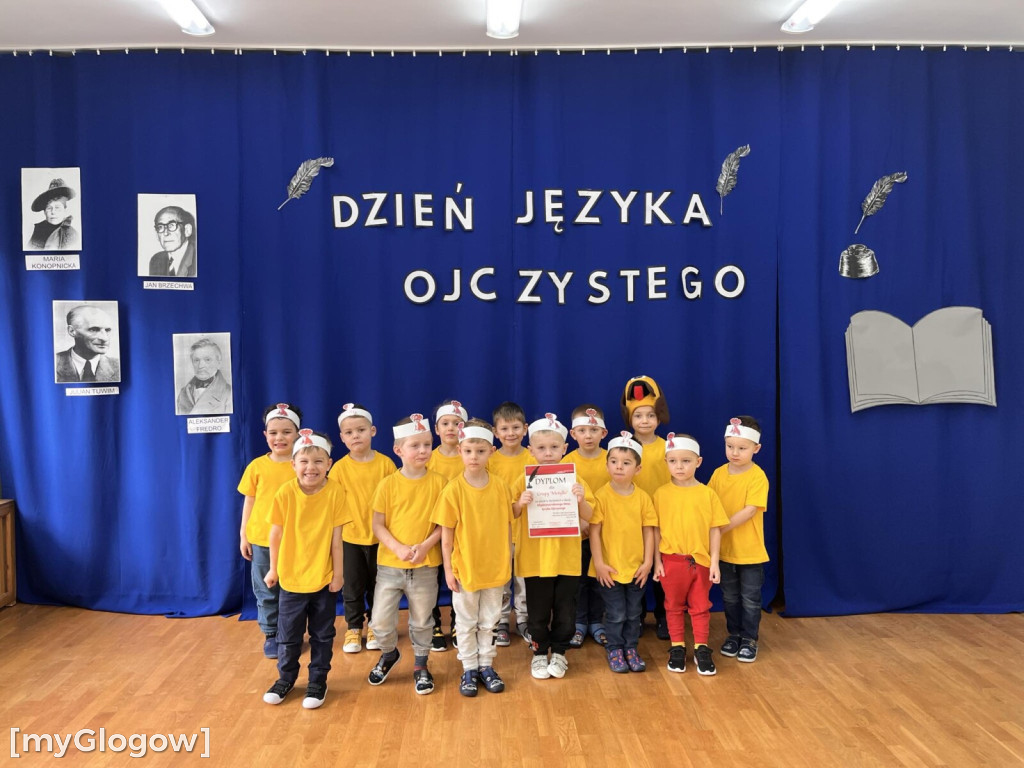 Przedszkolaki z PP1 w Głogowie świętowały  Dzień Języka Ojczystego